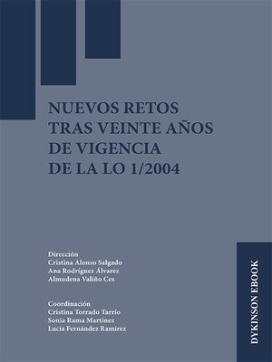 cover image of Nuevos retos tras veinte años de vigencia de la LO 1/2004